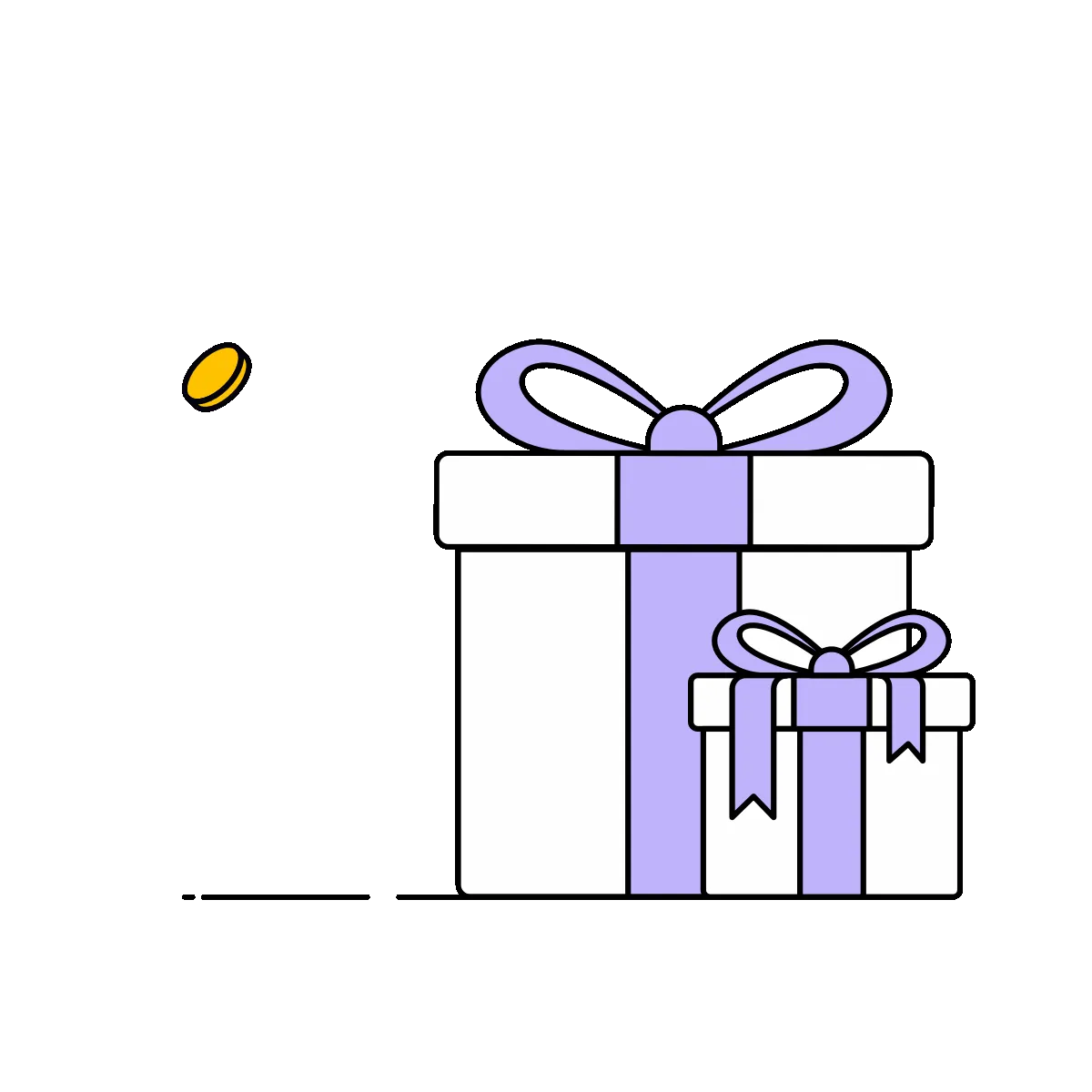 Animated gift confirmation appearing after a successful AutoGive donation